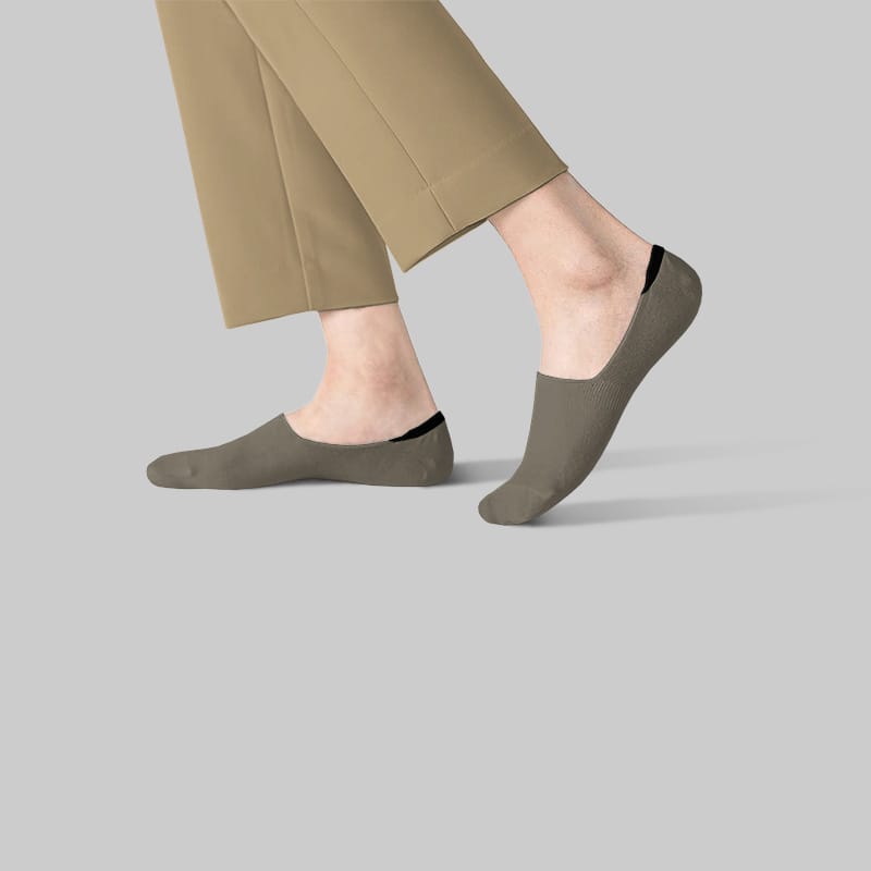 جوراب کالج طرح ساده برند سروک مدل 500 در رنگ قهوه ای ملانژ